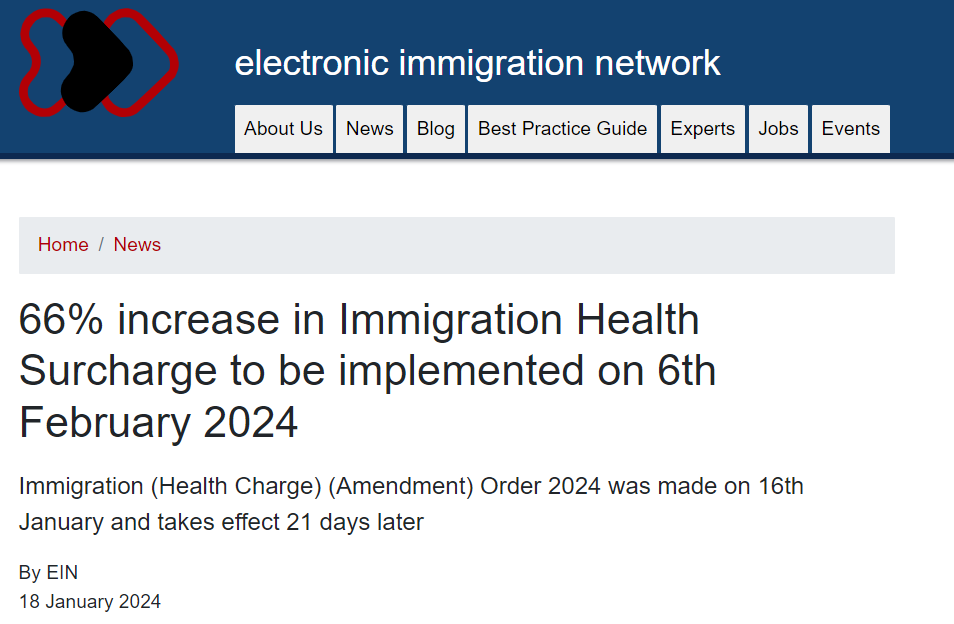 定了！英国移民医疗附加费2月6日涨价！